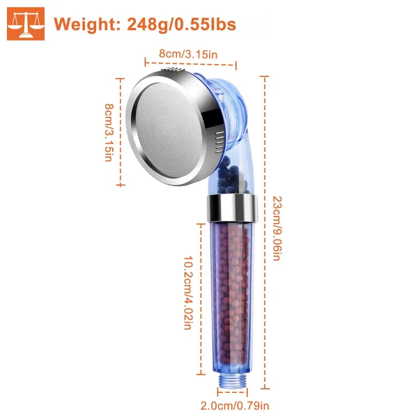 Dimensions: 9 inches long, a 3.15 inch face and a standard G-half-inch thread